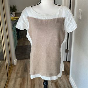 Yuka blouse 100 percent linen size large